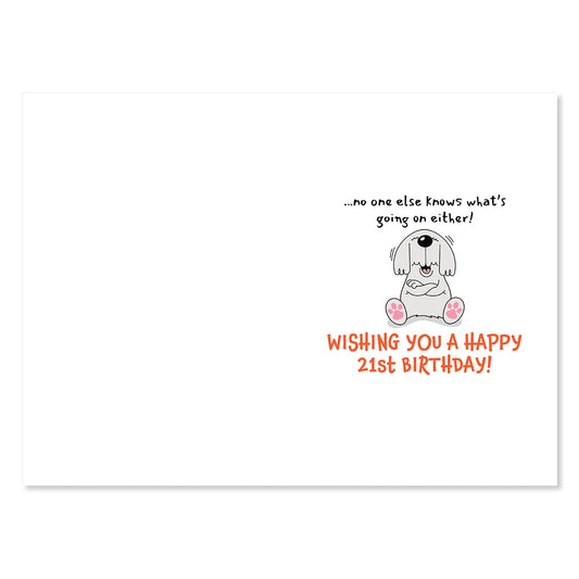 Hallmark 21st Birthday Card - Big Secret