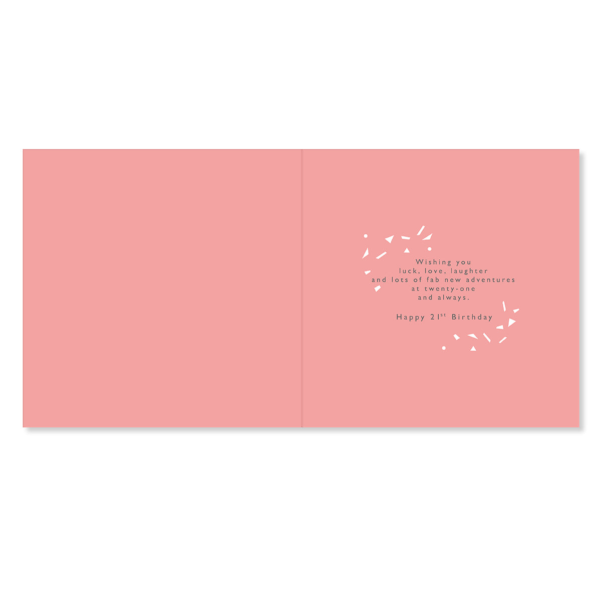 Hallmark 21st Birthday Card - Love, Luck & Laughter