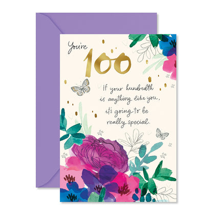 Hallmark 100th Birthday Card - Really Special