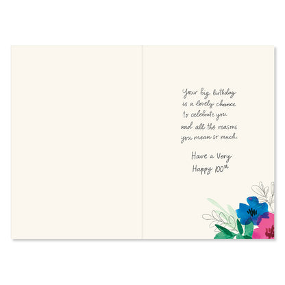 Hallmark 100th Birthday Card - Really Special