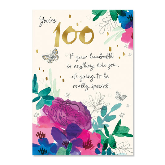 Hallmark 100th Birthday Card - Really Special