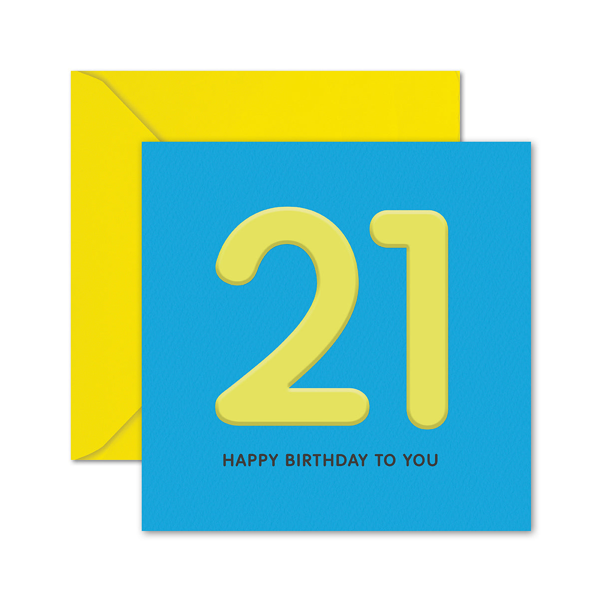 Hallmark 21st Birthday Card - Happy Birthday To You