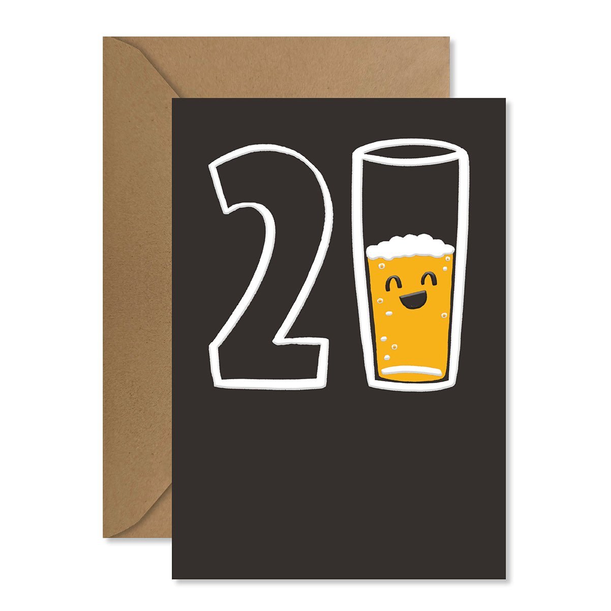 Hallmark 21st Birthday Card - Half-Glass Full