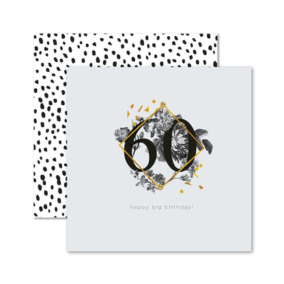 Hallmark 60th Birthday Card - Stormy Blossoms