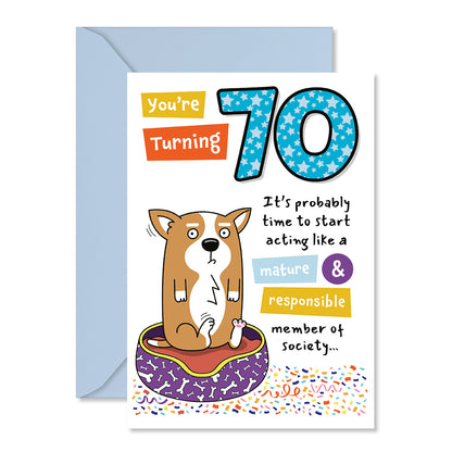 Hallmark Milestone Birthday Card - Mature & Responsible