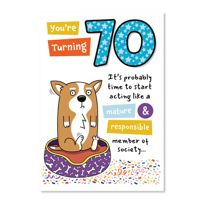 Hallmark Milestone Birthday Card - Mature & Responsible
