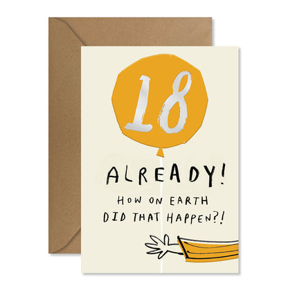 Hallmark 18th Birthday Card - 18 Already!