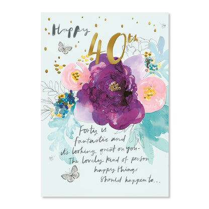 Hallmark 40th Birthday Card - Enjoy Every Moment