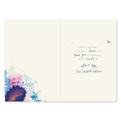 Hallmark 80th Birthday Card - Lovely Day
