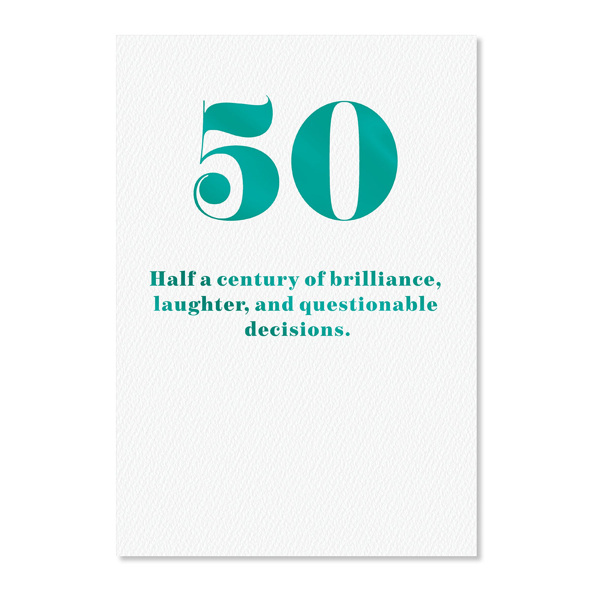 Hallmark 50th Birthday Card - Half a Century