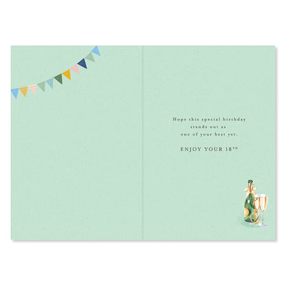 Hallmark 18th Birthday Card - Good Times & Great Friends