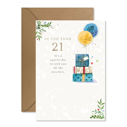 Hallmark 21st Birthday Card - Great Time