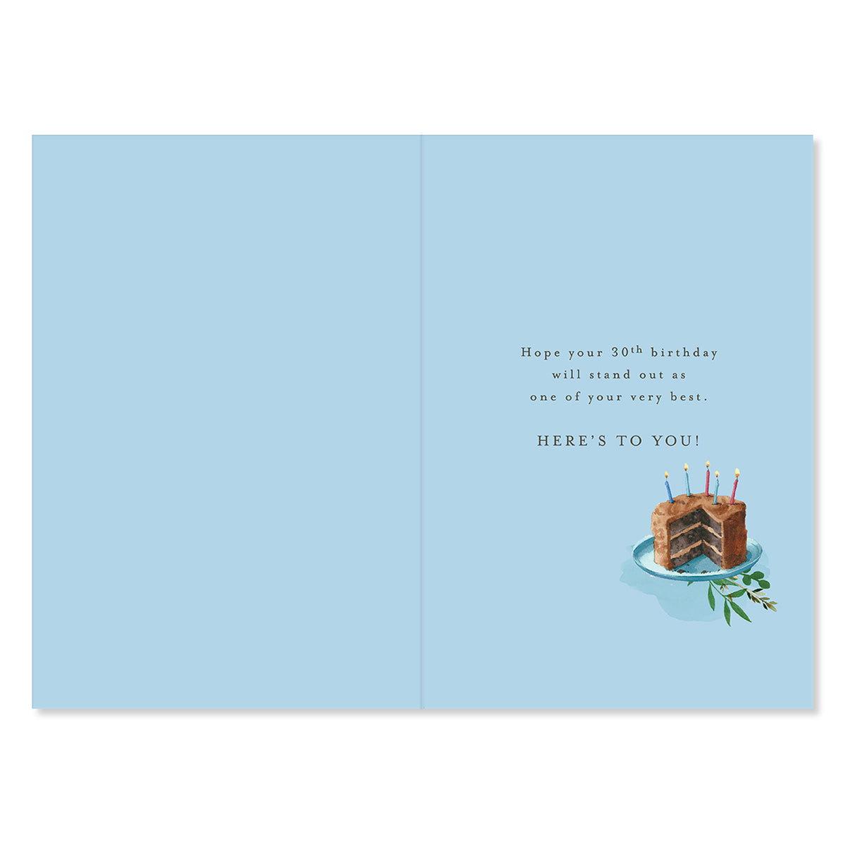 Hallmark 30th Birthday Card - Here's To You