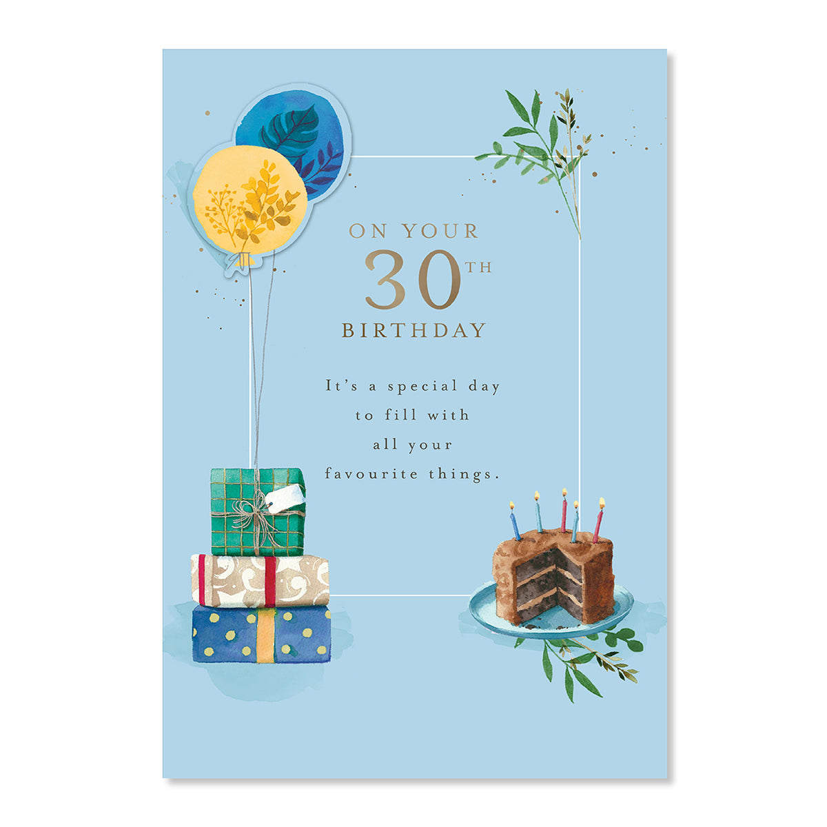 Hallmark 30th Birthday Card - Here's To You