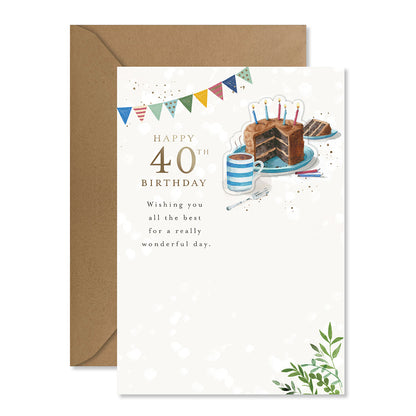 Hallmark 40th Birthday Card - Wonderful Day