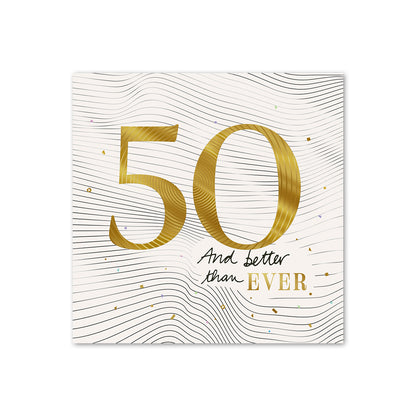 Hallmark 50th Birthday Card - Better Than Ever