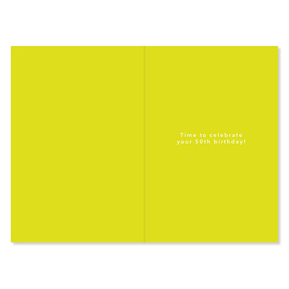 Hallmark 50th Birthday Card - Time to Celebrate