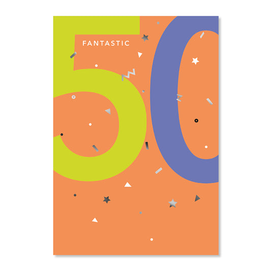 Hallmark 50th Birthday Card - Time to Celebrate