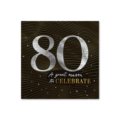Hallmark 80th Birthday Card - Great Reason