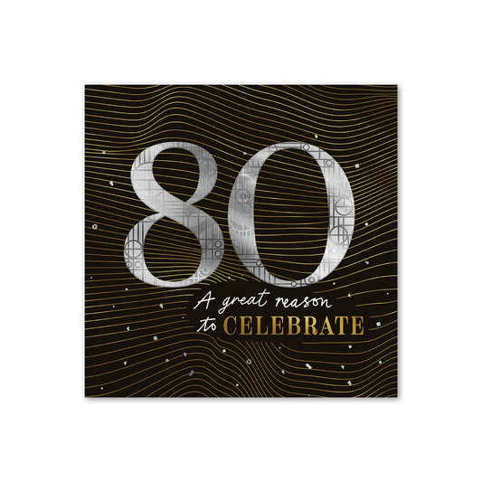 Hallmark 80th Birthday Card - Great Reason