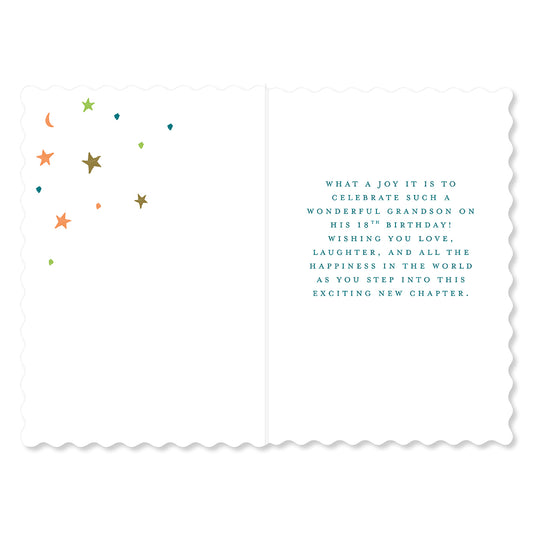 Hallmark 18th Birthday Card For Grandson - What A Joy