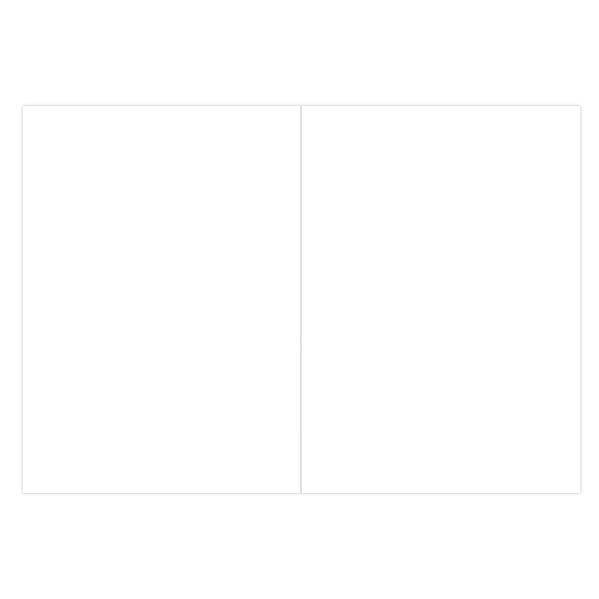 A minimalist white square with a thin double-line border and a vertical divider line, resembling a blank slide or template.