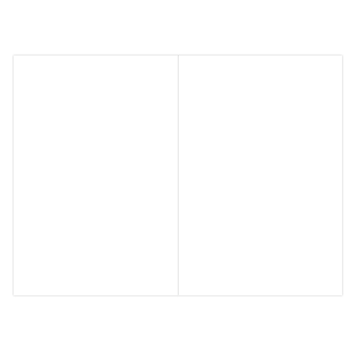 A minimalist white square with a thin double-line border and a small centered square icon, functioning like a generic placeholder or blank card.