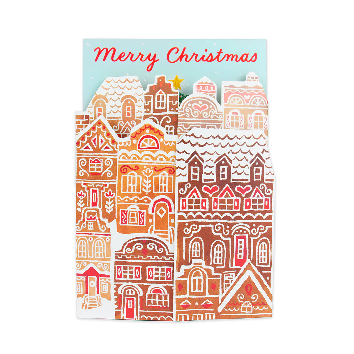 Hallmark Boxed Christmas Cards 8 Pack - Gingerbread Village