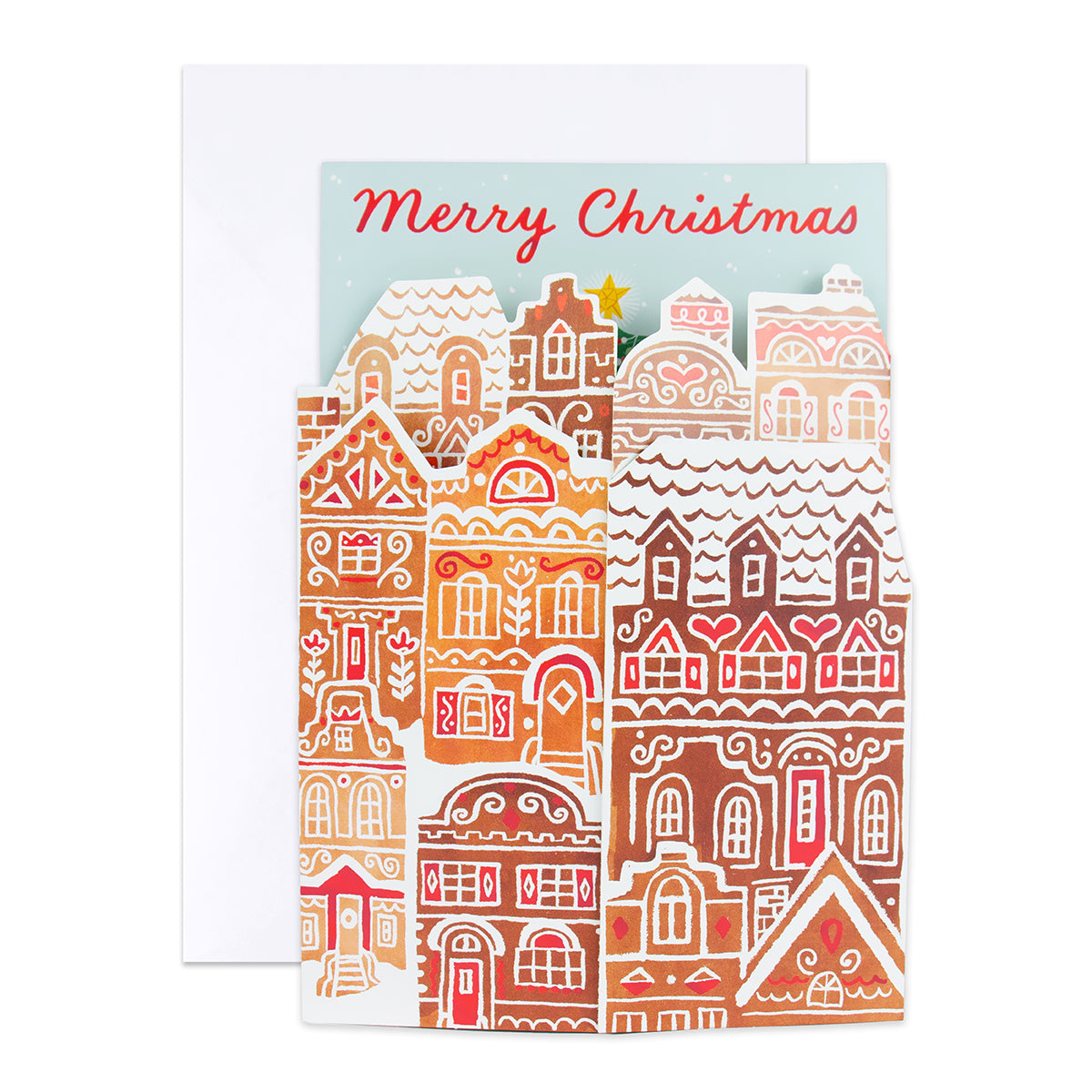 Hallmark Boxed Christmas Cards 8 Pack - Gingerbread Village