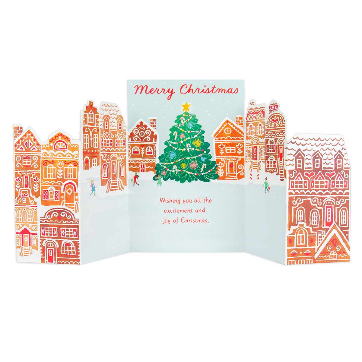 Hallmark Boxed Christmas Cards 8 Pack - Gingerbread Village