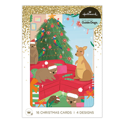 Hallmark x Christie Williams Boxed Christmas Cards 16 Pack - Australian Summer