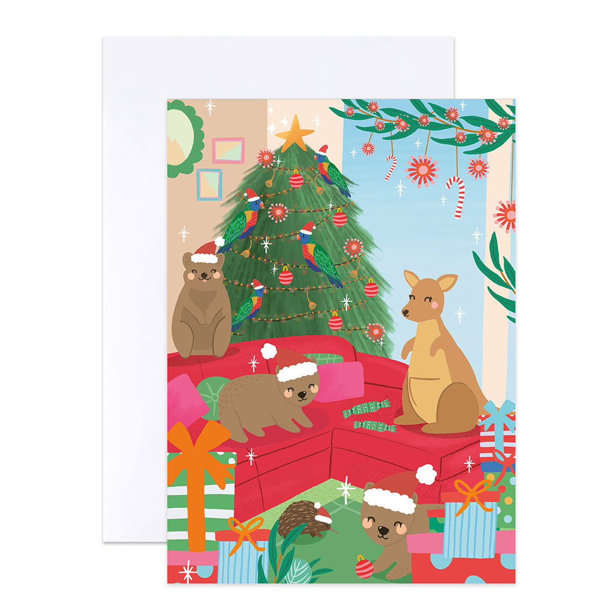 Hallmark x Christie Williams Boxed Christmas Cards 16 Pack - Australian Summer