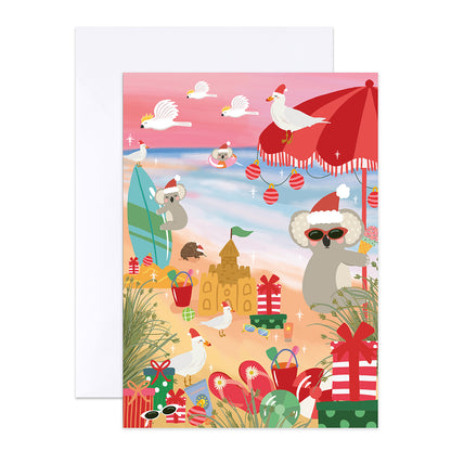 Hallmark x Christie Williams Boxed Christmas Cards 16 Pack - Australian Summer