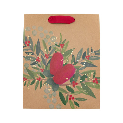 Hallmark Medium Gift Bag - Red Bottlebrush