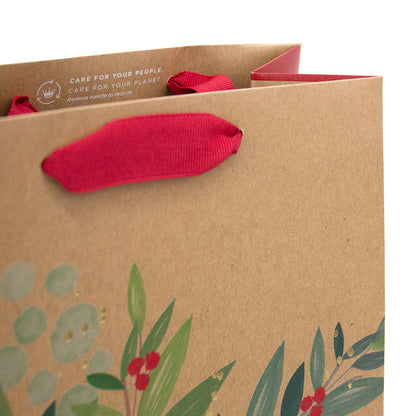 Hallmark Medium Gift Bag - Red Bottlebrush