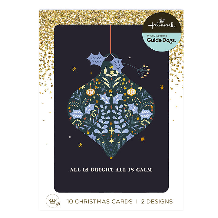 Hallmark Boxed Christmas Cards 10 Pack - Season's Greetings
