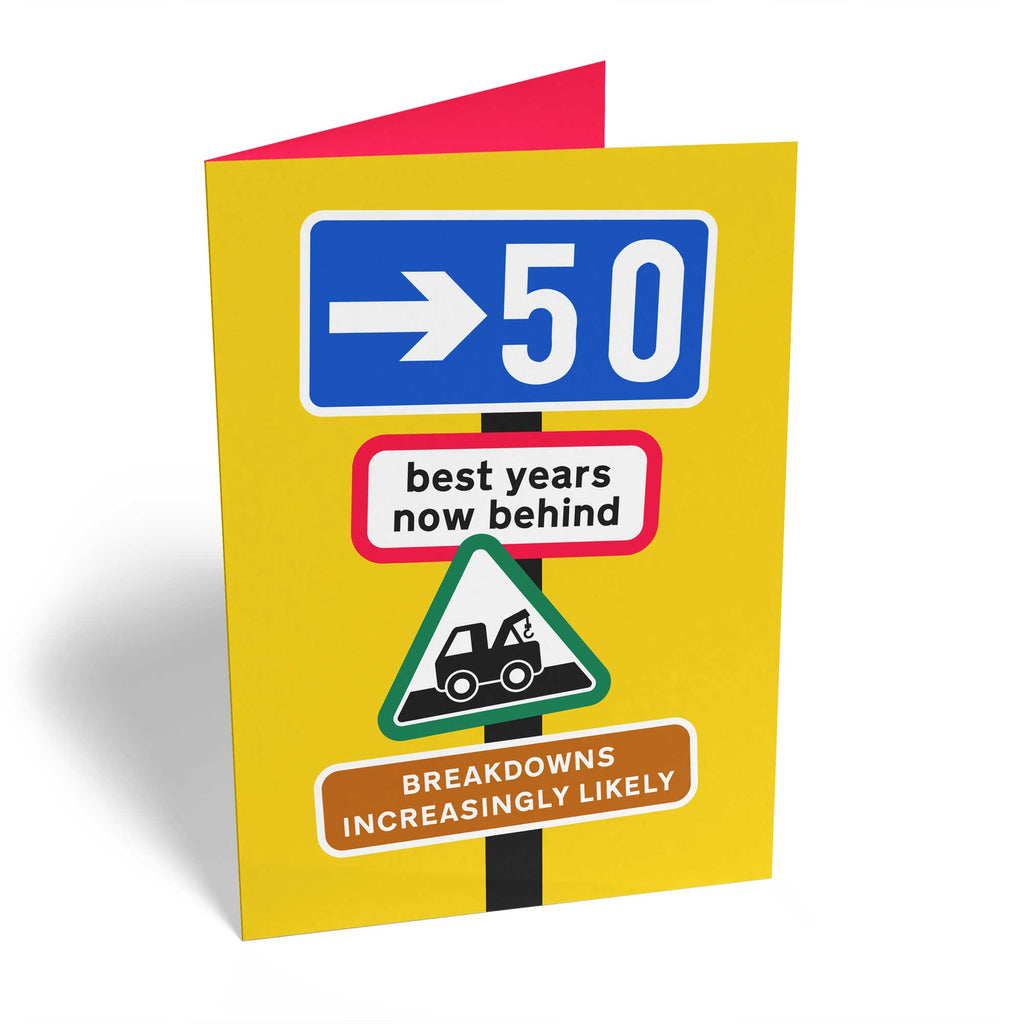 Birthday 50th Funny Signs