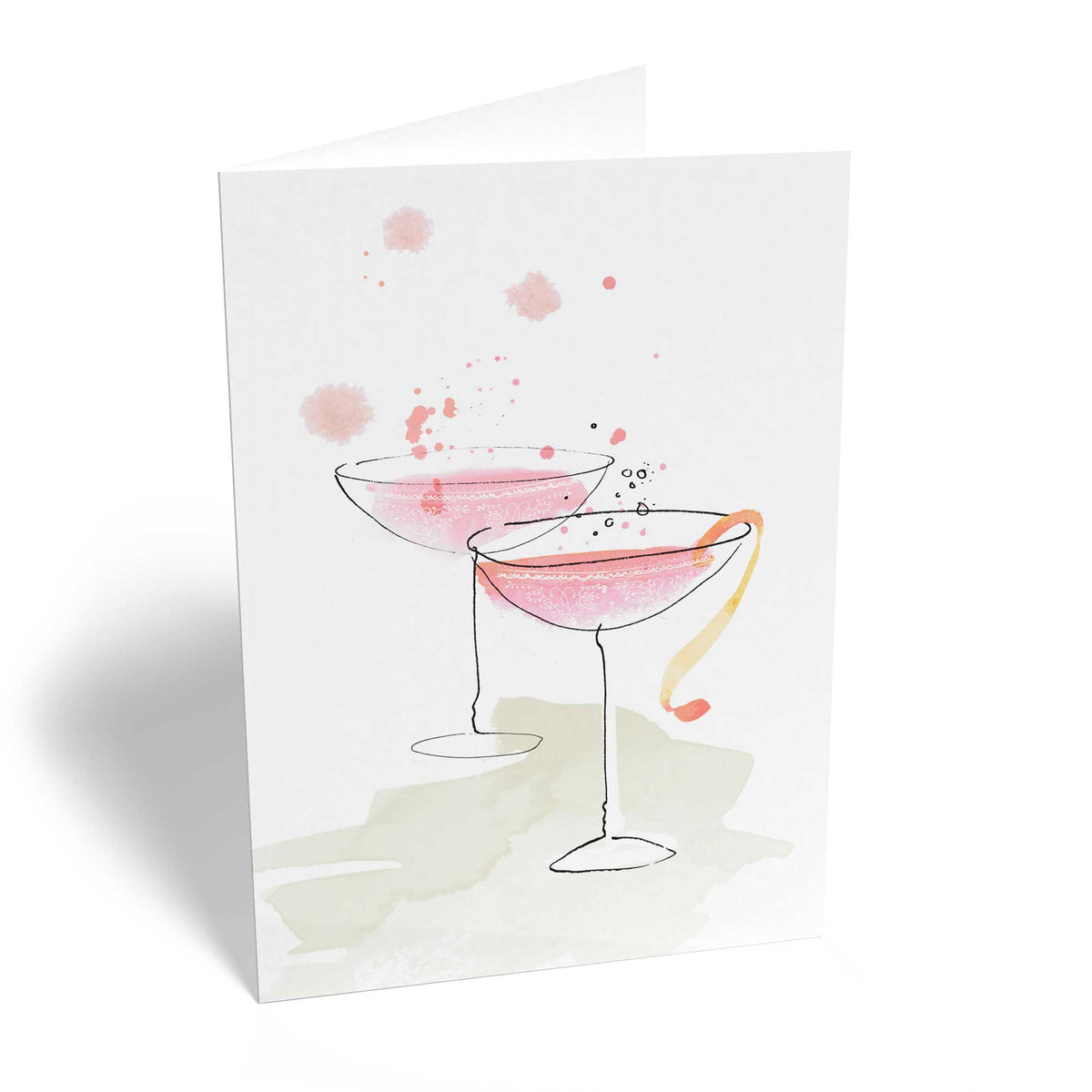 Personalised Cocktail Glasses Watercolour Celebrate Card – Hallmark ...