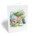 Classic Illustration Scenic Countryside Garden