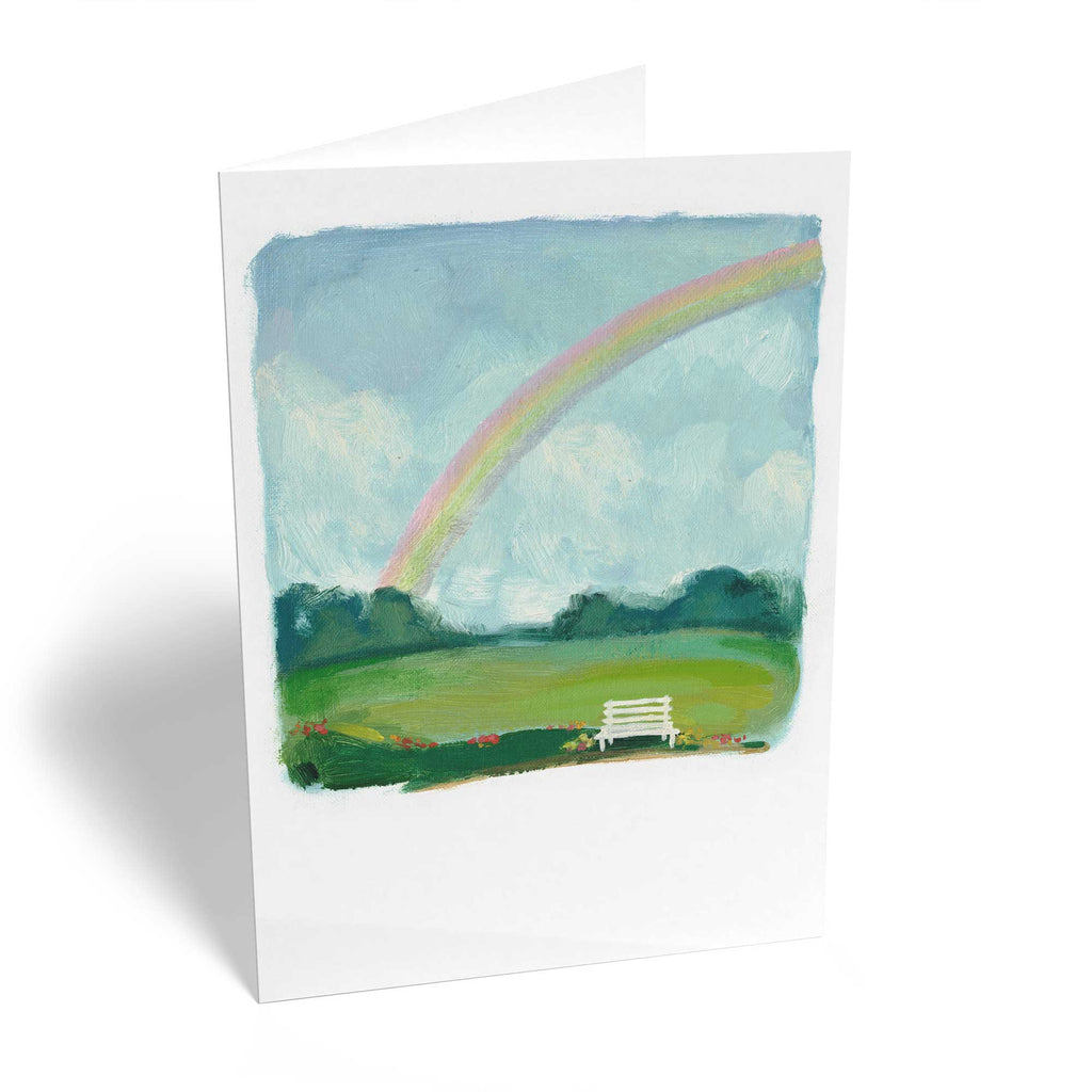 Traditional Rainbow Illustration Countryside