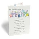 Cute Mum Birthday Written Verse Floral Pattern