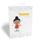 Cute Mummy Illustration Bunch Flowers