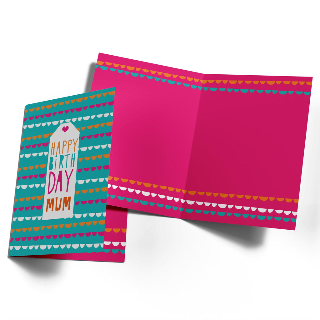 Mum Happy Birthday Parcel Multicoloured Tag