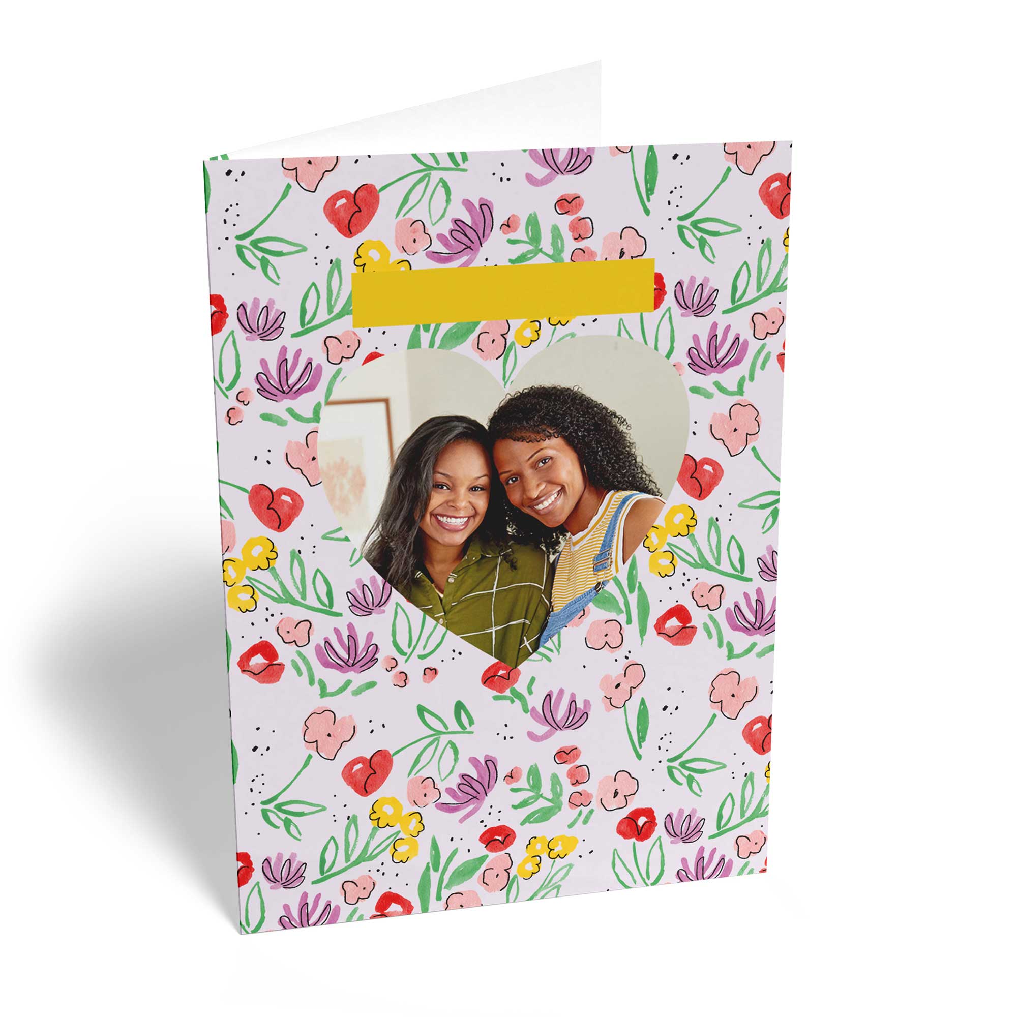 Mum Photo Upload Contemporary Love Heart Multicoloured