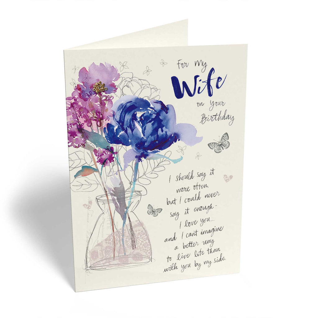 Wife Traditional Flowers Written Verse