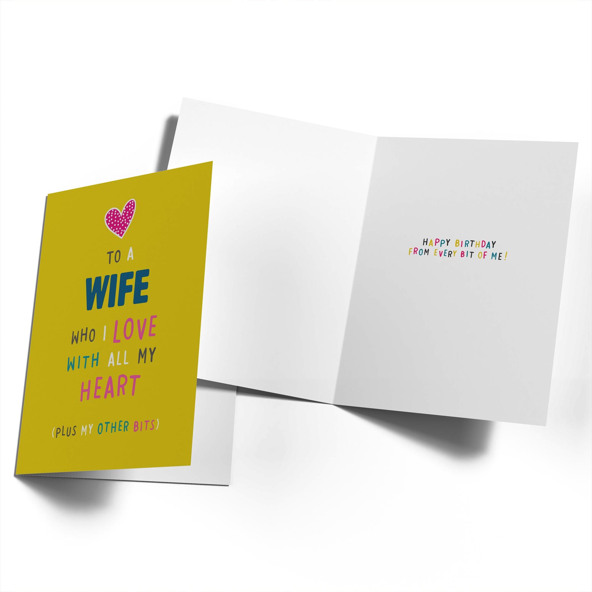 Funny Wife Editable Text Love Heart