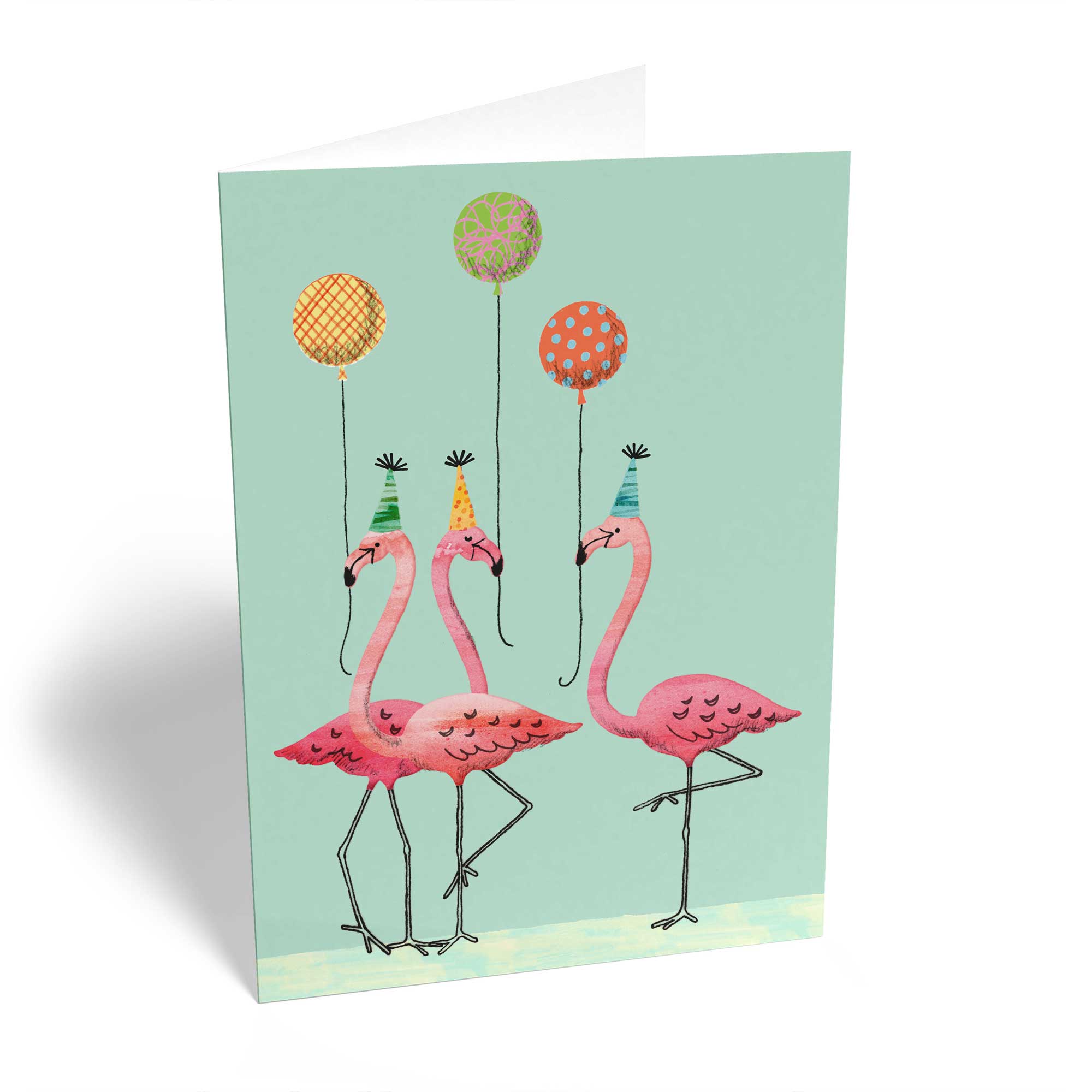 Contemporary Birthday Flamingo Balloons