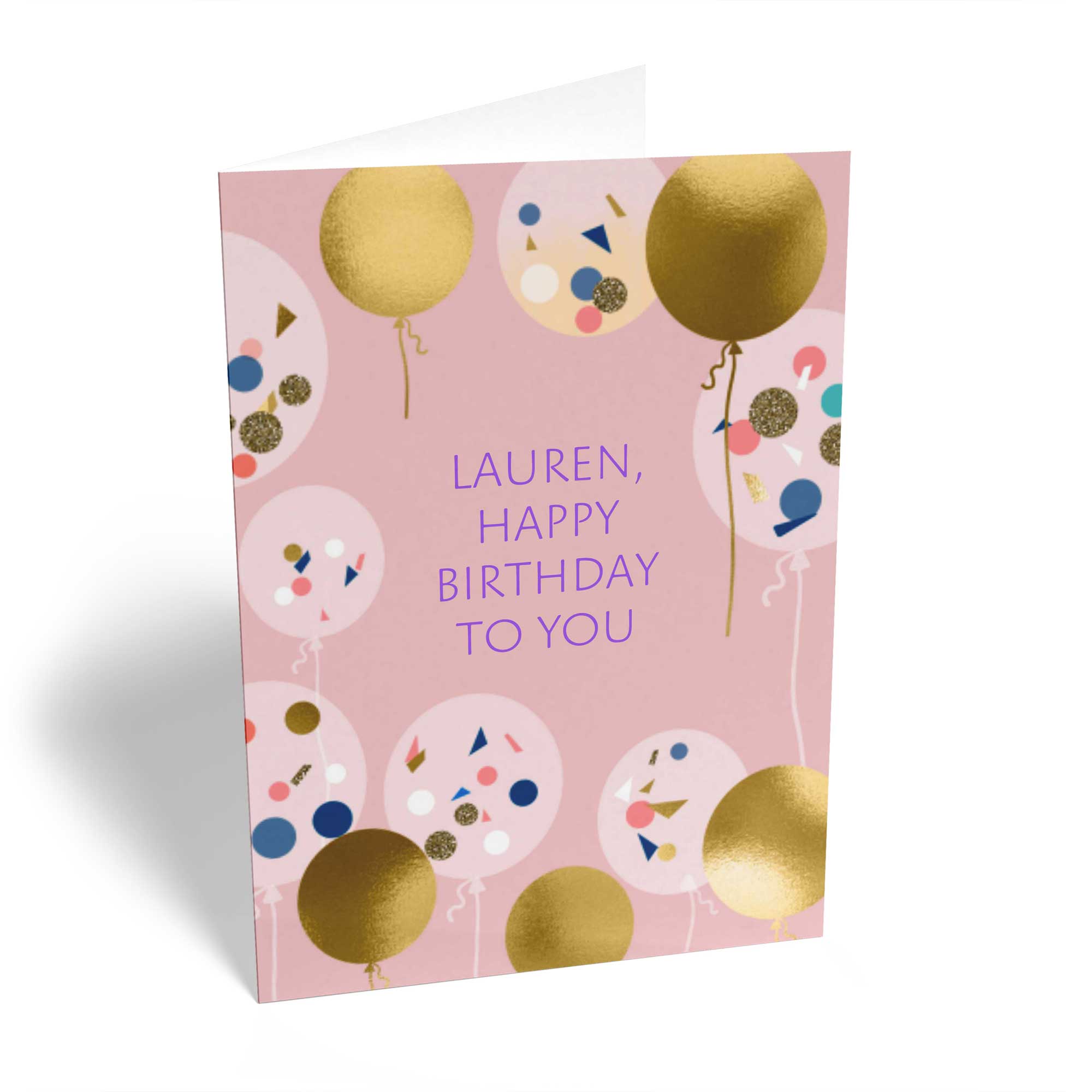 Birthday Happy You Balloon Pattern