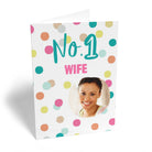 Wife Number 1 Photo Upload Frame Polka Dots