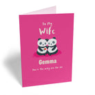 Wife Cute Panda Bears Editable